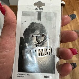 JAECI silver LIL MAN dog tag